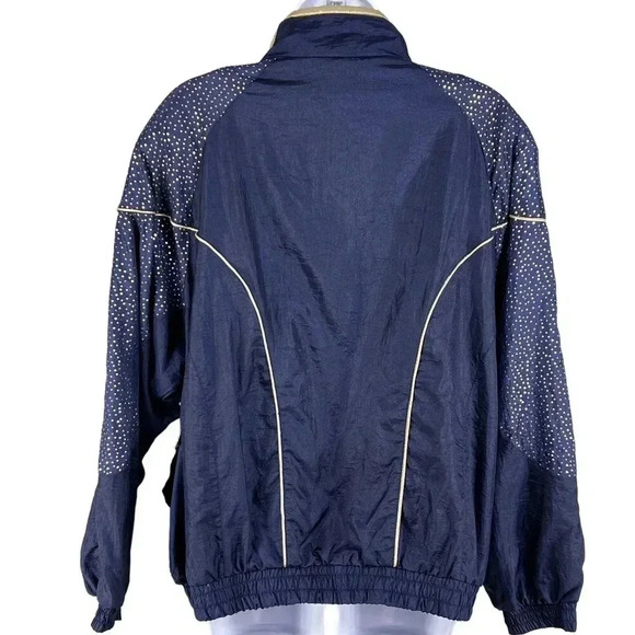 VTG NWT CabinCreek Womens M Jogging Track Suit 80s Blue Gold Lined Grannycore - Picture 6 of 16